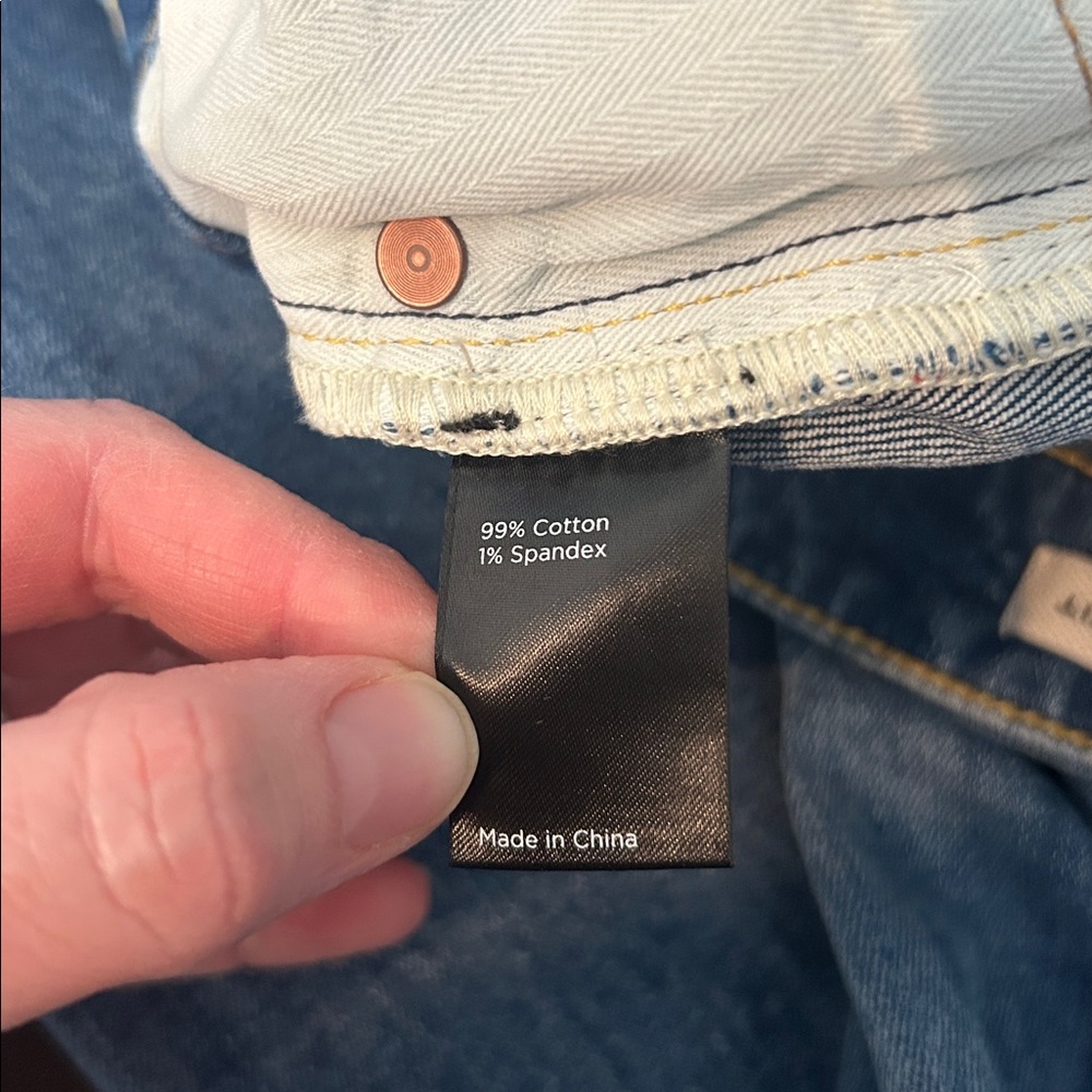 Flint and Tinder Stretch Selvedge Denim Straight Leg Jeans Light Wash 36x36 - Picture 11 of 11